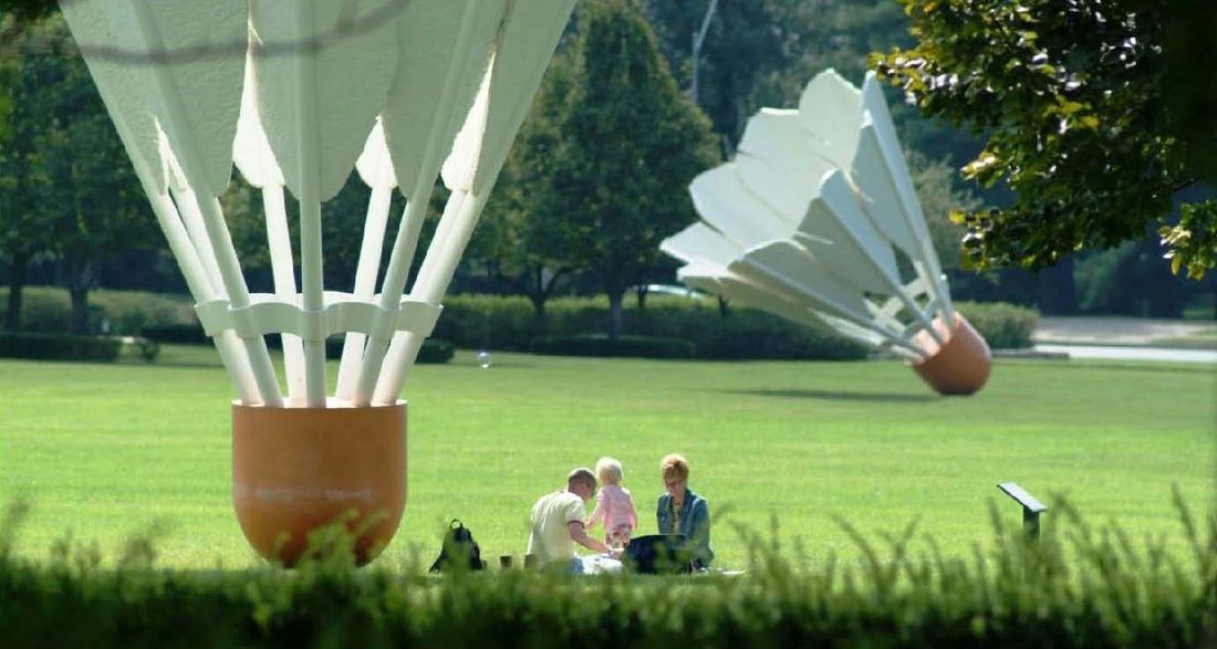 Small artworks displayed